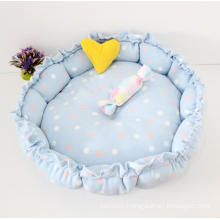 Different Designs with  Colorful Pattern Non Slip and  Waterproof  Bottom Comfortable Pet Cat Dog Bed